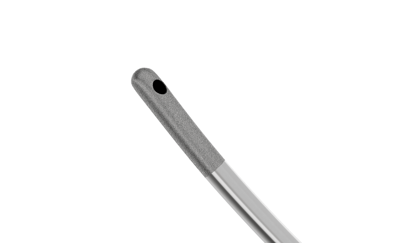 999R 7-0821-23 Aspiration Handpiece for Bimanual Technique, Curved, 23 Ga, One Top Port 0.35 mm, Length 105 mm, Titanium Handle