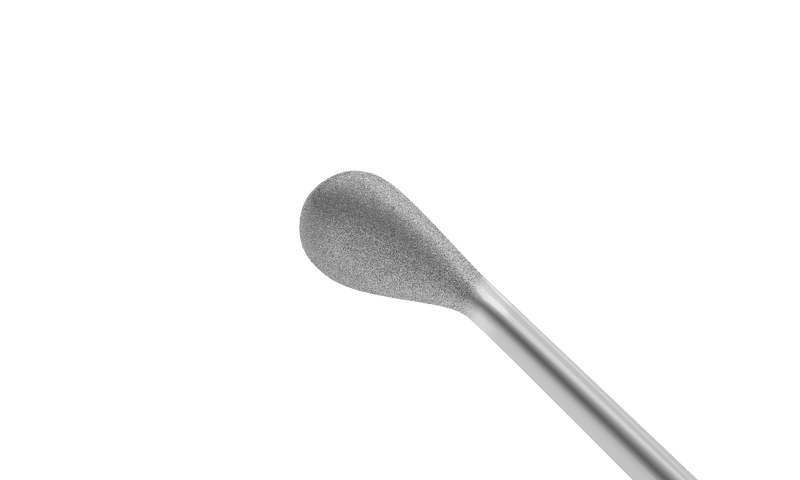 999R 7-0931 Drysdale Nucleus Manipulator, Angled, Capsule Polisher Tip, Round Handle, Length 121 mm, Round Titanium Handle