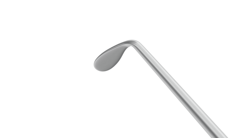 092R 7-128 Quick Chopper with Rounded Edge, RHD, Round Handle, Length 120 mm, Round Titanium Handle