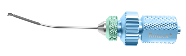 999R 4-0375 Capsulorhexis Forceps with Internal Ruler, 23 Ga, 6 Engravings, with Lock, Micro Jaws, Tip Only