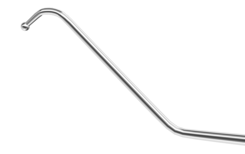 999R 13-181 Uy Laser Lens Fragmentation Combo Manipulator, Length 131 mm, Round Titanium Handle