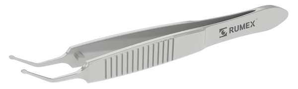 999R 4-240 Guell DMEK Forceps, Angled Shafts, Highly Polished Broad Tips, Length 103 mm, Stainless Steel