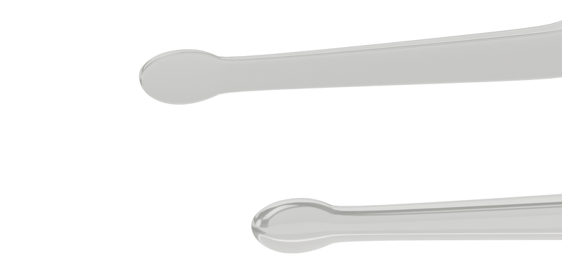 999R 4-240 Guell DMEK Forceps, Angled Shafts, Highly Polished Broad Tips, Length 103 mm, Stainless Steel