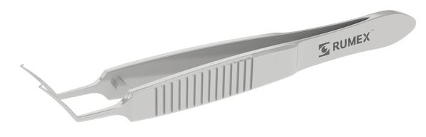 999R 4-246S Florakis Endothelial Forceps, Reversed Tips, Angled 75°, Length 103 mm, Stainless Steel