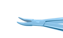8-024T Barraquer Needle Holder, 8.00 mm Extra Fine Jaws, Curved, with Lock, Small Size, Length 100 mm, Titanium