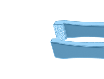 186R 4-043T Cilia Forceps, Wide, Flat Handle, Length 85 mm, Titanium