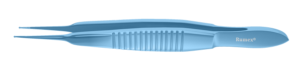 205R 4-2301T Fechtner Conjunctiva Forceps, Delicate Ring Jaws, Flat Handle, Length 108 mm, Titanium