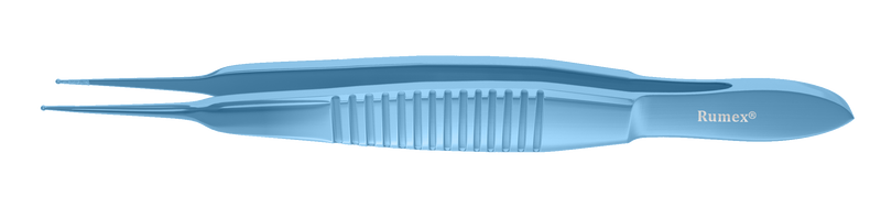 205R 4-2301T Fechtner Conjunctiva Forceps, Delicate Ring Jaws, Flat Handle, Length 108 mm, Titanium