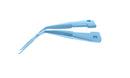 4-0396/MFT Capsulorhexis Forceps with Scale (2.50/5.00 mm), Cross-Action, for 1.50 mm Incisions, Straight Titanium Jaws (8.50 mm), Short Lever (16.00 mm), Medium (91 mm) Flat Titanium Handle, Length 110 mm
