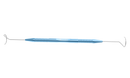 9-031 Pigtail Lacrimal Probe, 8.00 mm Probes with Holes, Polished Tip, Length 125 mm, Round Titanium Serrated Handle