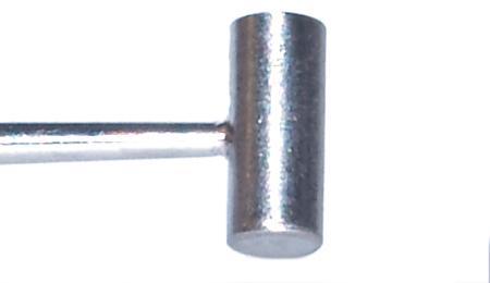 182R 16-111S Schocket Double-Ended Scleral Depressor, with Pocket Clip, Round Handle, Length 143 mm, Stainless Steel