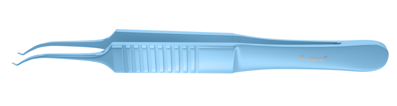 999R 4-0541T Castroviejo Colibri Corneal Forceps, 0.12 mm, 1x2 Teeth, Flat Handle, Length 107 mm, Titanium