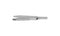999R 4-03962/SFS Capsulorhexis Forceps with Scale (2.50/5.00 mm), Cross-Action, for 1.50 mm Incisions, Straight Stainless Steel Jaws (8.50 mm), Long Lever (26.00 mm), Short (71 mm) Flat Stainless Steel Handle, Length 100 mm
