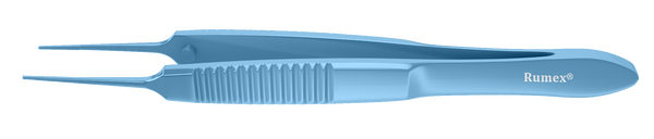 439R 4-059T Bonn Corneal Forceps, Straight, 0.12 mm, 1x2 Teeth, Small Size, Flat Handle, Length 72 mm, Titanium