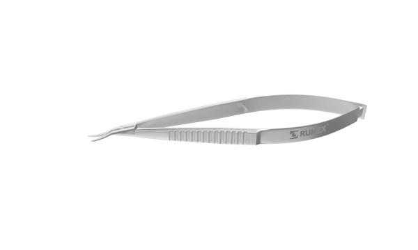 376R 11-010S Castroviejo Corneal Scissors, Left, Curved, Blunt Tips, 7.00 mm Blades, Length 100 mm, Stainless Steel
