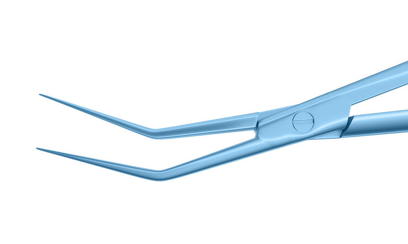 422R 4-2019T Corneal Donor Insertion Forceps, Round Handle, Length 125 mm, Titanium