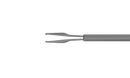 999R 12-402-25H Vitreoretinal End-Gripping Forceps with Nail-Shaped Jaws, Attached to a Universal Handle, with RUMEX Flushing System, 25 Ga