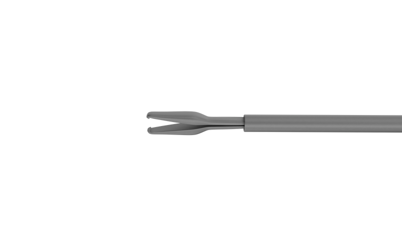 999R 12-402-25H Vitreoretinal End-Gripping Forceps with Nail-Shaped Jaws, Attached to a Universal Handle, with RUMEX Flushing System, 25 Ga