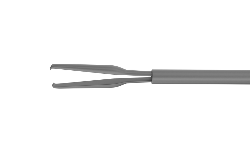 210R 12-410-23H Eckardt End-Gripping Forceps, Attached to a Universal Handle, with RUMEX Flushing System, 23 Ga