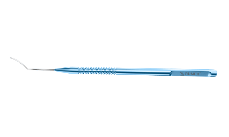 308R 13-138 Corneal Dissector, Curved, Length 127 mm, Round Titanium Handle