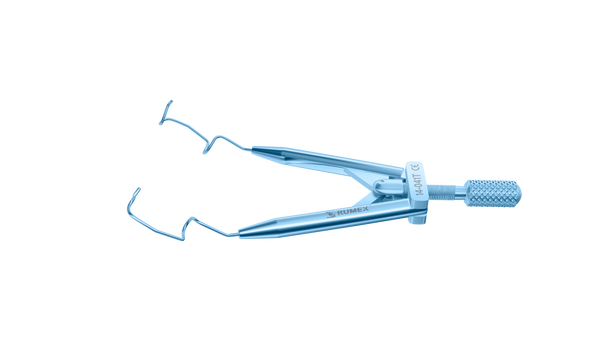 002R 14-041T Lieberman Nasal Speculum, 14.00 mm V-Shaped Blades, Round Branches, Adult Size, Length 70 mm, Titanium