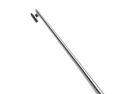 694R 5-0301 Kuglen Iris Hook, Straight, H-Shaped Tip, Length 124 mm, Round Titanium Handle