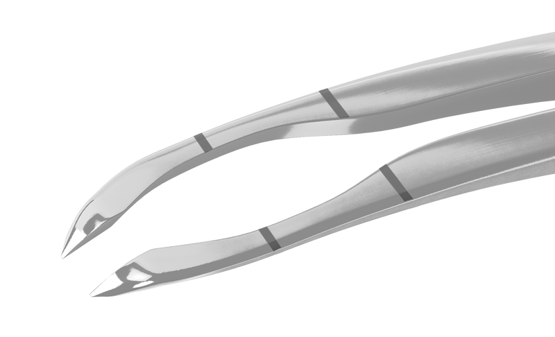 193R 4-032S Small-Incision Capsulorhexis Forceps with Limiter, Cystotome Tips, Curved Micro-Thin Jaws, Fits through 2.00 mm Incision, Flat Handle, Length 105 mm, Stainless Steel
