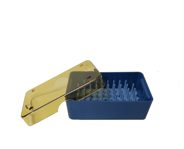 746R 18-307 Plastic Sterilization Tray with Silicone Finger Mat, Very Small, 68.5×38×25.5 mm, 3×1.5×1″