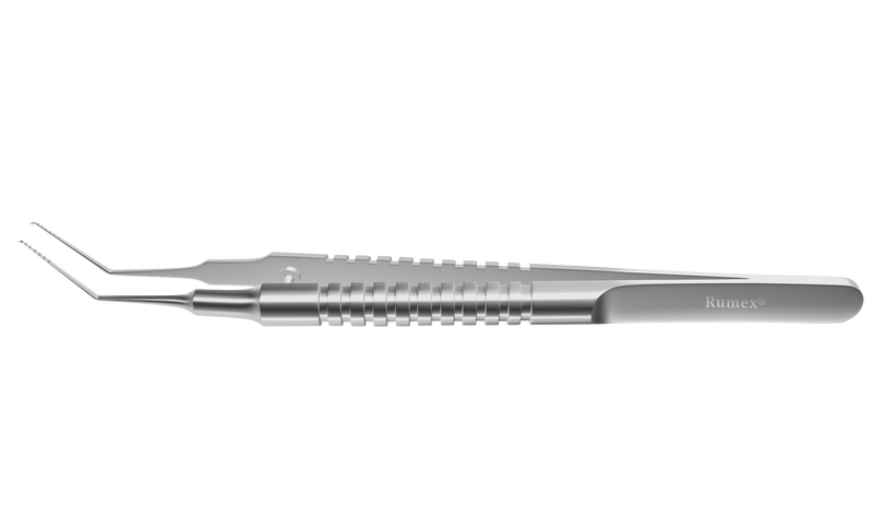 999R 4-03115S Utrata Capsulorhexis Forceps with Scale (6 Engravings, 1.00 mm), Cystotome Tips, 11.50 mm Straight Jaws, Round Handle, Length 110 mm, Stainless Steel