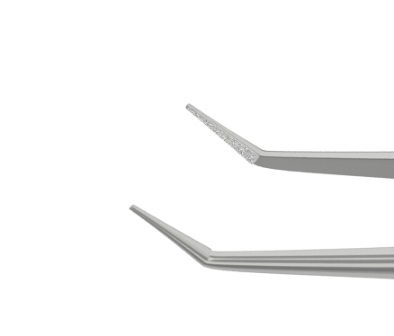 999R 4-173S McPherson Angled Tying Forceps, 6.00 mm Tying Platform, Length 102 mm, Stainless Steel