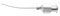 676R 15-011C-19 Sub-Tenon's Anesthesia Cannula, Curved, 19 Ga x 25 mm, 3 Ports
