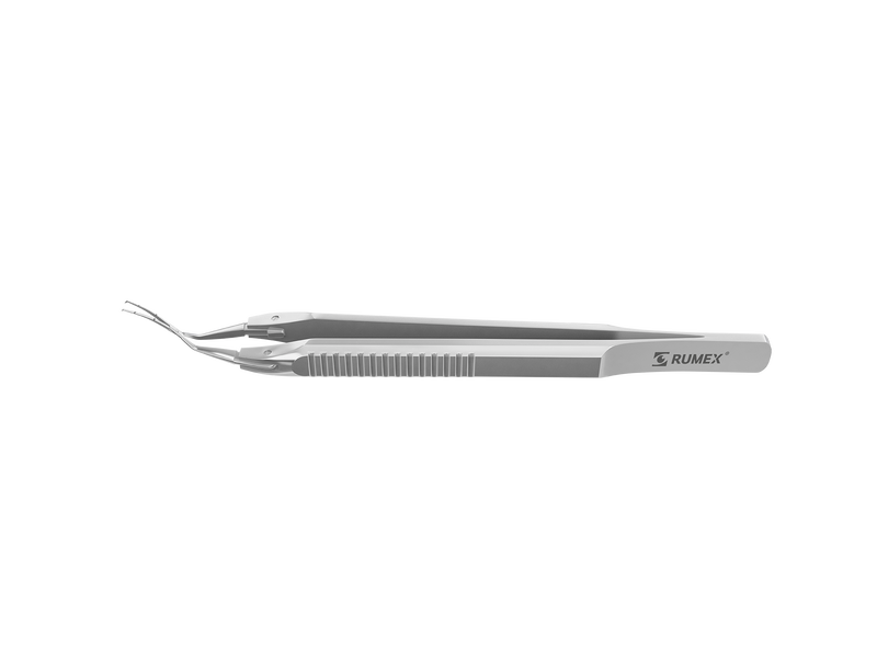 751R 4-0395S Capsulorhexis Forceps with Scale (2.50/5.00 mm), Cross-Action, for 1.50 mm Incisions, Curved Stainless Steel Jaws (8.50 mm), Short Lever (16.00 mm), Medium (91 mm) Flat Stainless Steel Handle, Length 110 mm