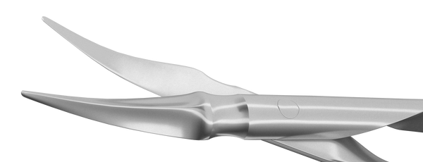 636R 11-052D Disposable Vannas Capsulotomy Scissors, Curved, Sharp Tips, 6 per Box