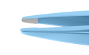 144R 4-042T Cilia Forceps, Narrow, Flat Handle, Length 86 mm, Titanium