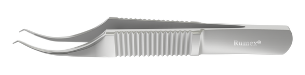 156R 4-0503S Colibri-Bonn Corneal Forceps, 0.12 mm, 1x2 Teeth, Flat Handle, Length 84 mm, Stainless Steel